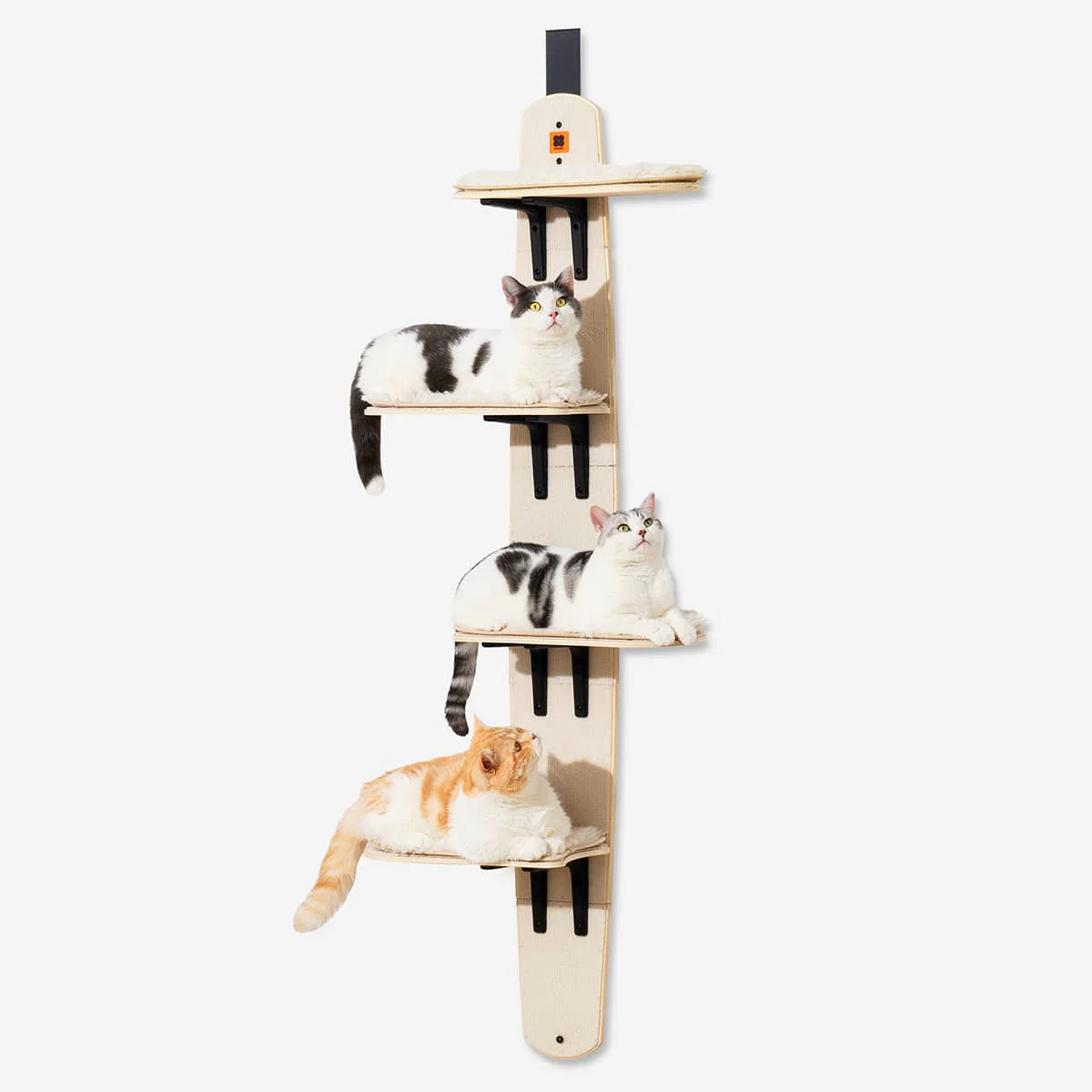 Soft Padded Cat Climbing Frame Multi-Level Door Hanging Cat Tower