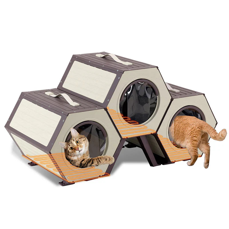 Weatherproof Heated Cat House